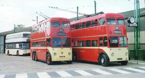 Huddersfield Trolleybuses 619 & 631